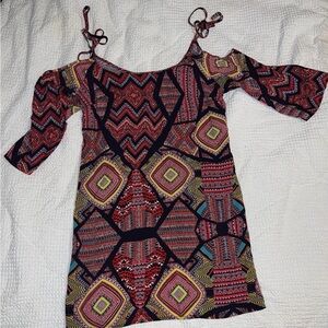 Xhilaration Multicolor Geometric Mini Dress